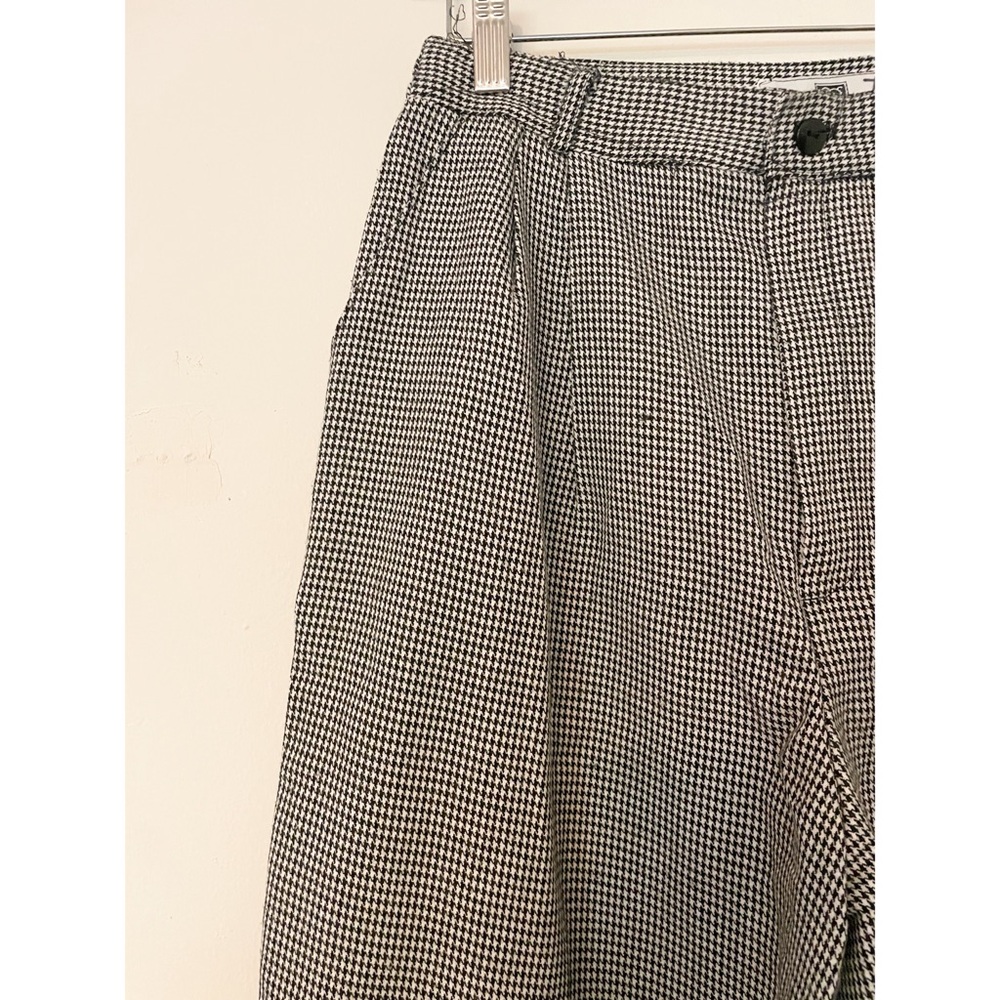 Black and White Houndstooth Pants